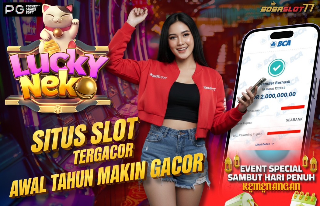 Selamat kepada user id : wdt****10 Wede Rp 2.000.000 di Game LUCKY NEKO PG SOFT Cair Gk Sampe 1 Menit! Menang Mudah di Bobaslot77